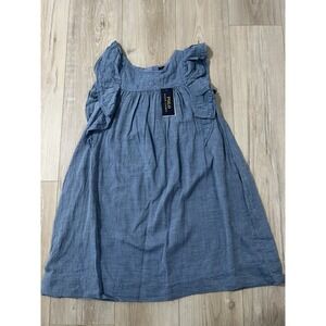 Ralph Lauren Childrenswear Girls 12 Embroidered Cotton Blend Dress